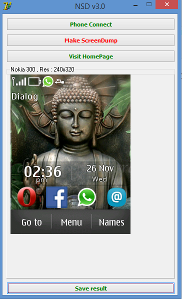 Take screenshots in Nokia Asha 300 (S40)